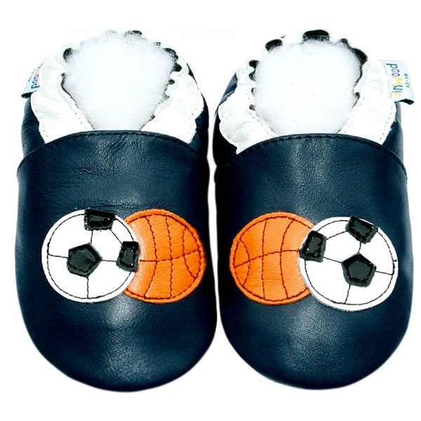Chaussures sport pour enfants garçon fille athlétique, football, basketball, skateboard en cuir souple semelle bebechaussons 0-3 ans