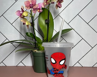Spider-Man 16oz Custom Cold Cup, Kids Birthday Gift