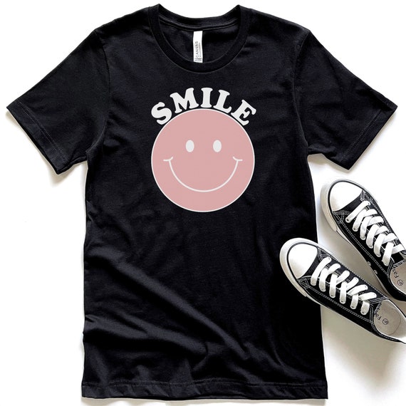 Rainbow Smile Happy Face T-shirt Smiley Face Shirt Tshirt - Etsy