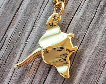 18k Gold Filled Manta Ray Necklace - Non Tarnish Waterproof Jewelry