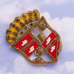 Vintage Gothic Multi Colour Tribal Badge Design Pin - S14