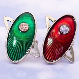 Vintage Art deco Oval Single Stone Adjustable Ring Sets - S15