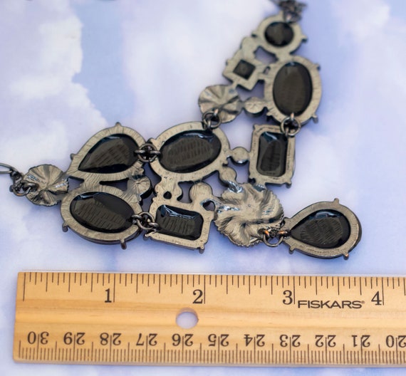 Avon Vintage Black Jewels Necklace, 18 Inches - S… - image 3
