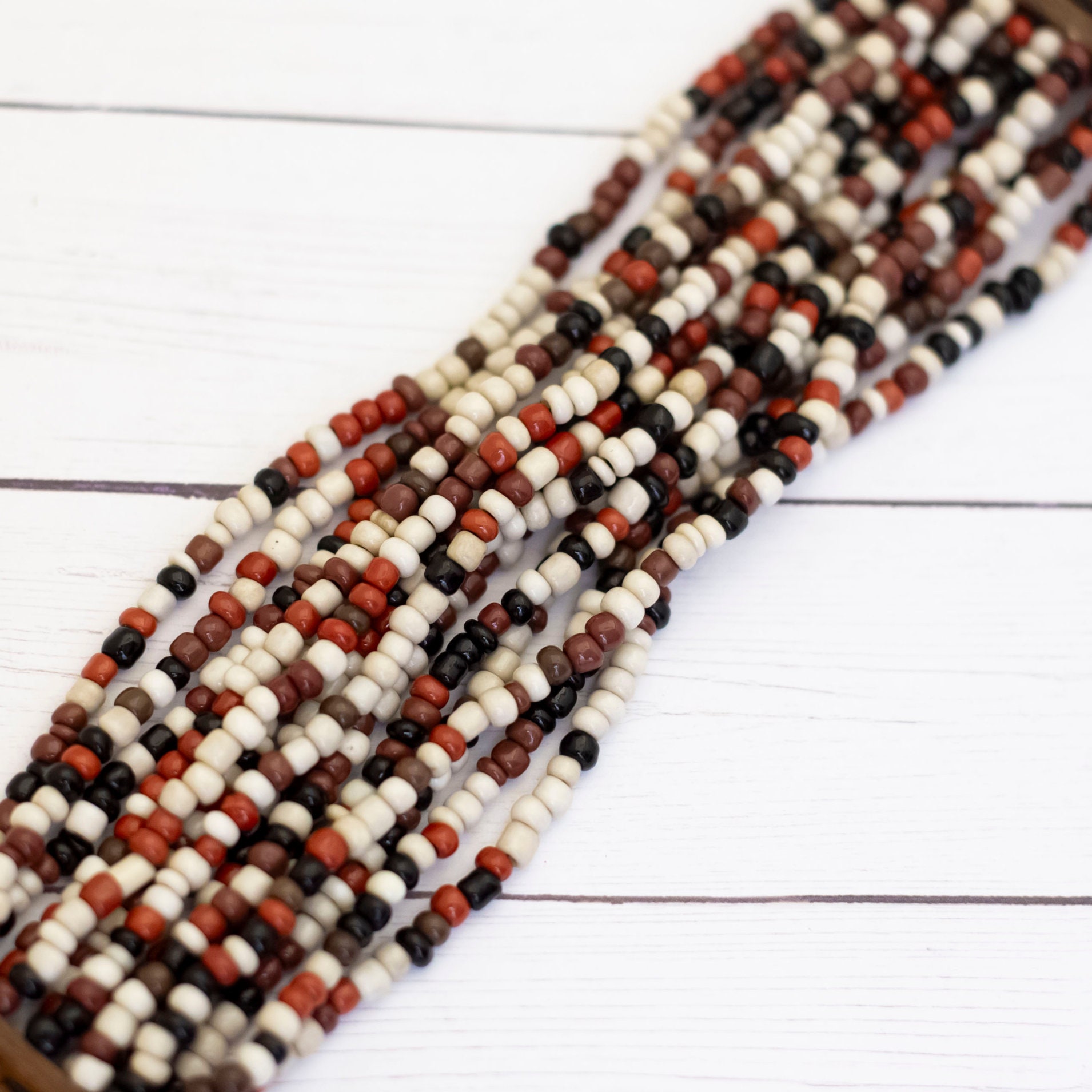 7 1/2 Inch, Vintage Colorful Bohemian Beads Statement 7 1/2 Inch, Vintage Colorful Bohemian Beads Statement