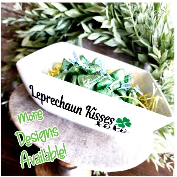 Seasonal Candy Dish | Holiday Candy Dish | Decorative Bowl | Gift | Easter Decor | St Patricks Day Decor | Tier Tray Decor |Bunny|Leprechaun