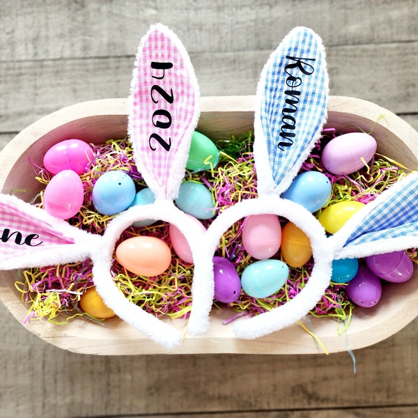 Personalized Bunny Ears | Head Band | Easter Photo Prop | Rabbit Ears | Spring Photo Prop | Basket Stuffer | Easter Gifts | Kids Gifts |Gift