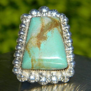 Kingman Turquoise Ring Size US Size 12.25