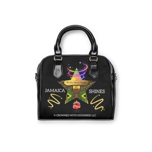 Jamaica Shines - Custom Designed Jamaican Themed Shoulder Handbag