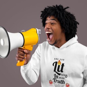 Are You Lit 2 - Living In Truth Collection - Affirmation Unisex Hooded Sweatshirt