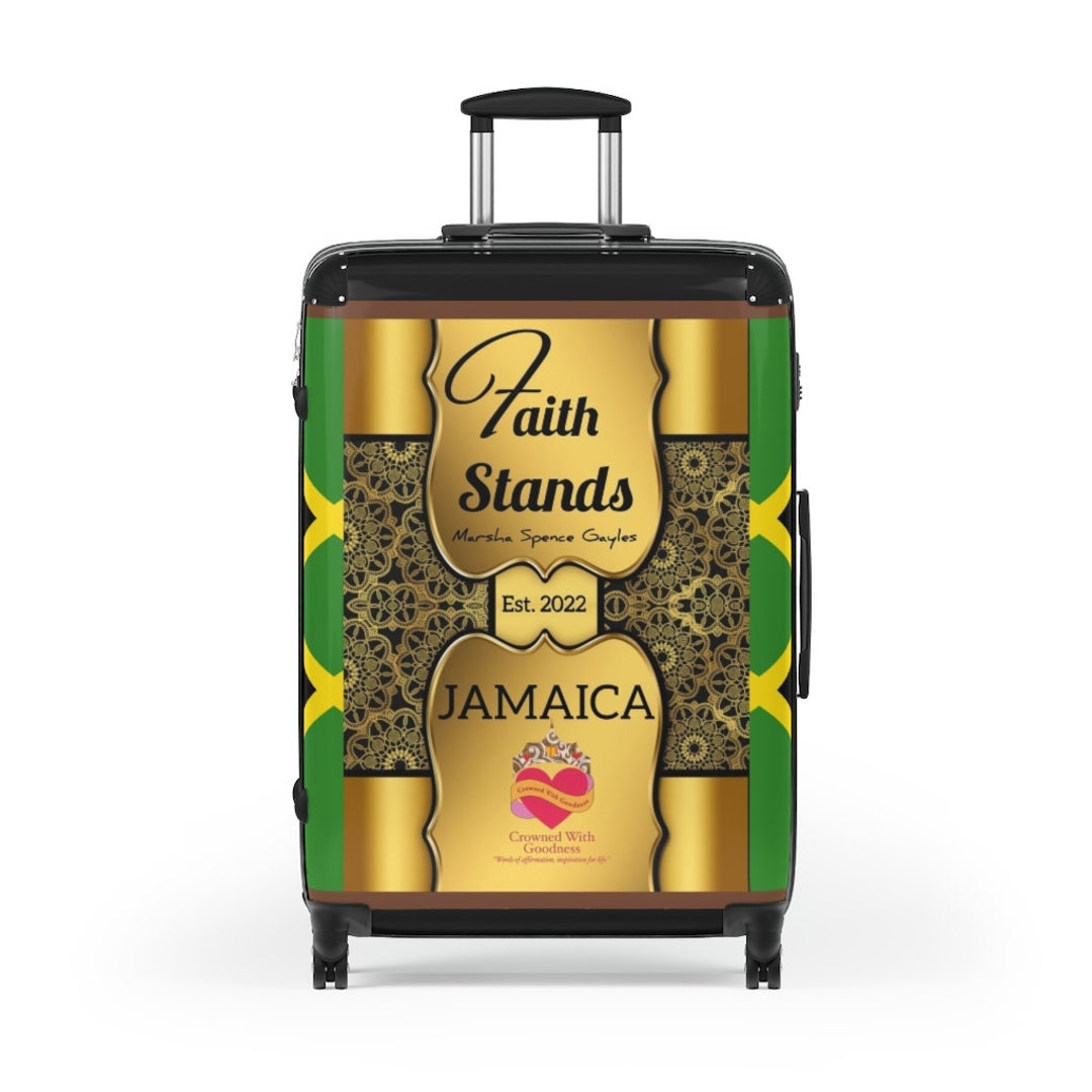 Faith Stands Jamaica Black/gold Custom Designed Jamaican Themed