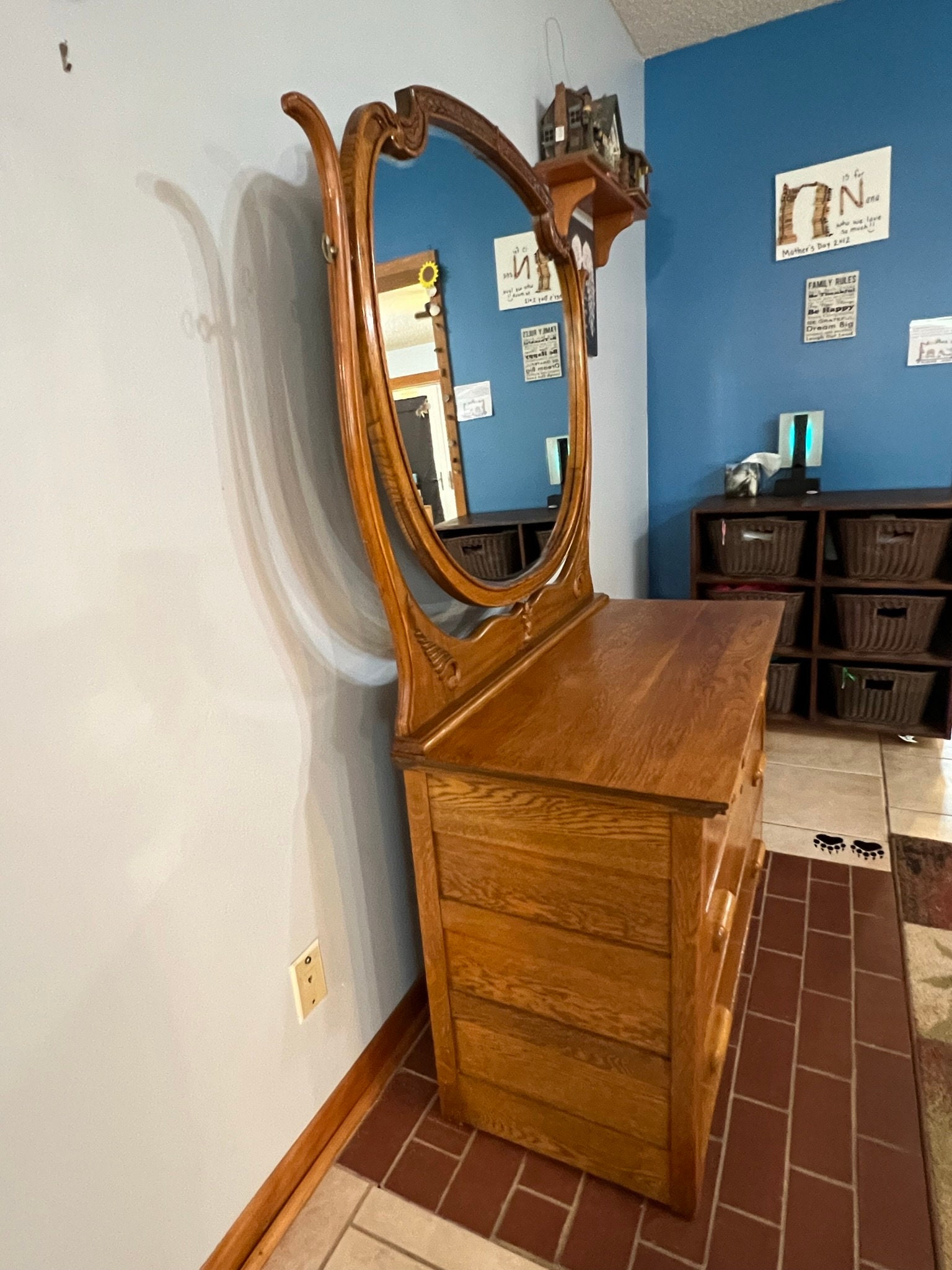 Antique Dresser With Mirror - Etsy