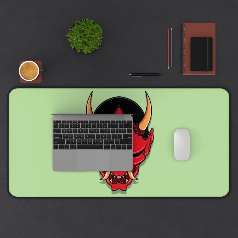 Oni Deskmat Oni Mousepad Oni Desk Pad Oni Desk Decor Oni Desk Cover Oni
