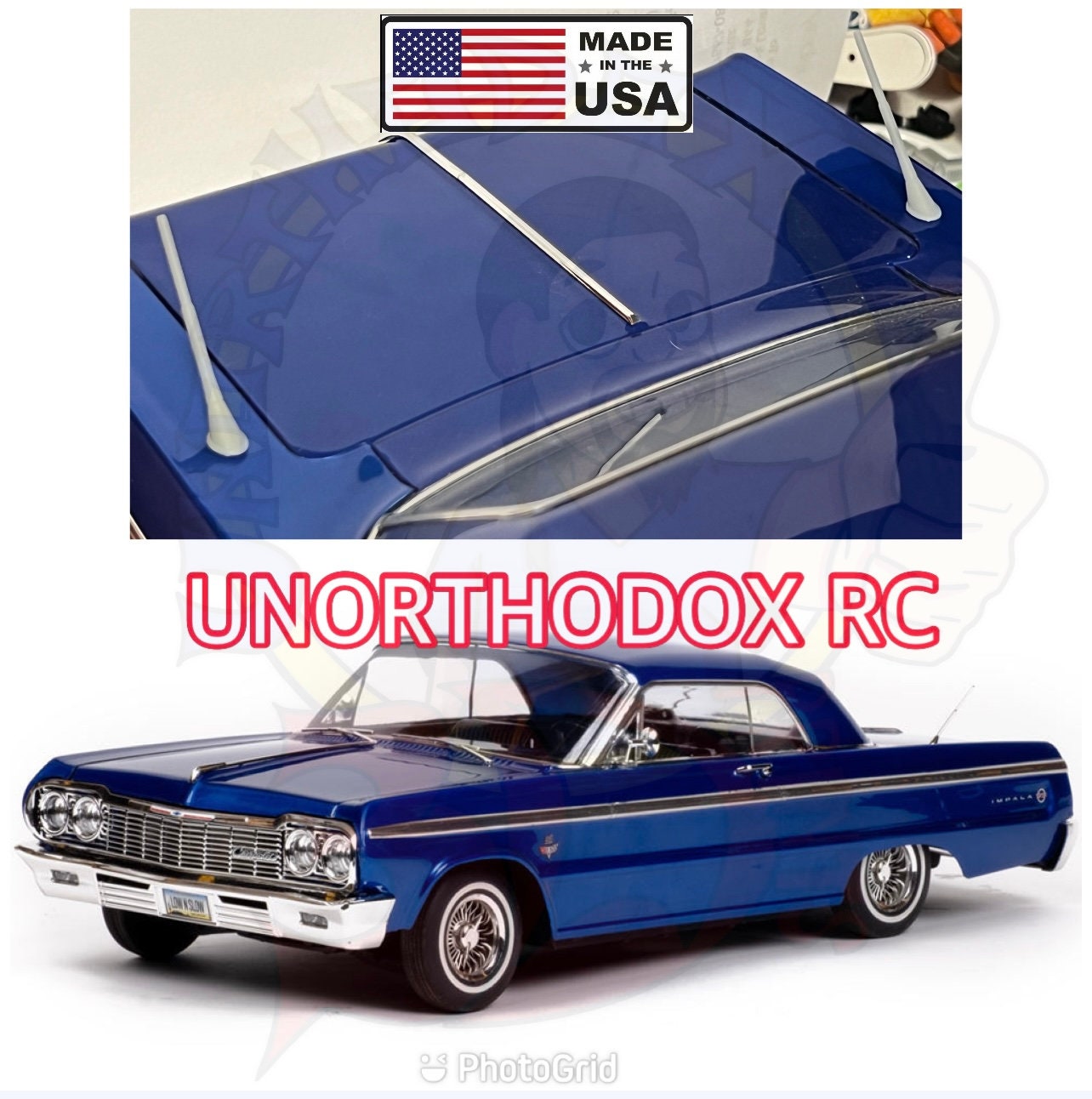 1:10 Antennas for Redcat Sixtyfour Jevries RC Lowrider