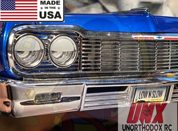 ムーンアイズ　ローライダー　カーブ　フィーラー　USDM Halfmoons Eyelids for Redcat Sixtyfour Jevries RC 64 Impala
