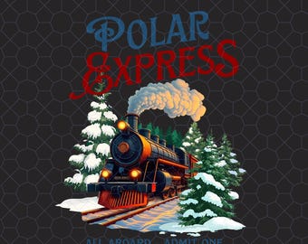 All Aboard Admit One the Polar Express Christmas Bundle Png, North Pole ...