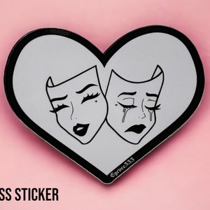 smile now cry later 3&quot; vinyl sticker