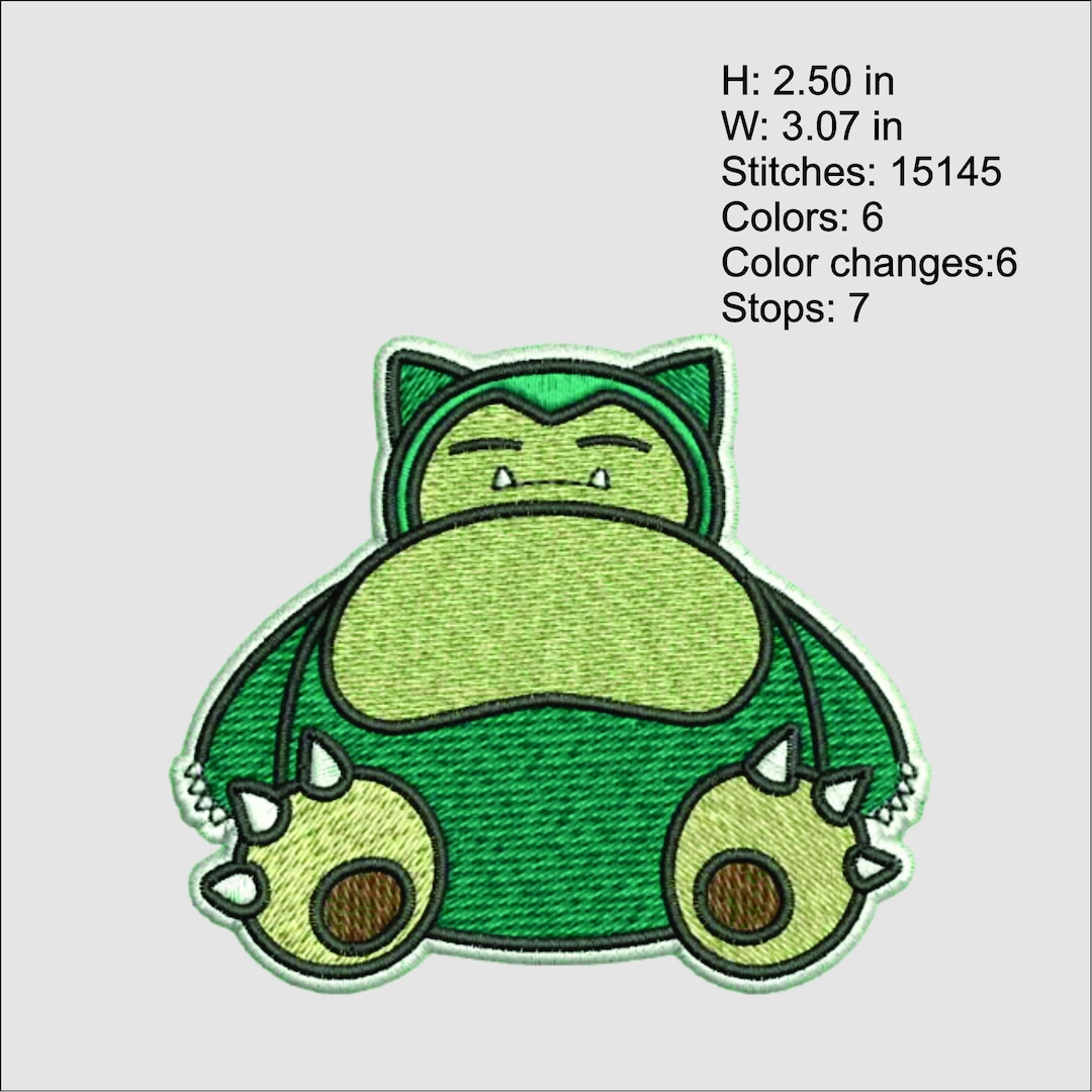 Pokémon Embroidery Design, Character Machine Embroidery Design, Cartoon ...