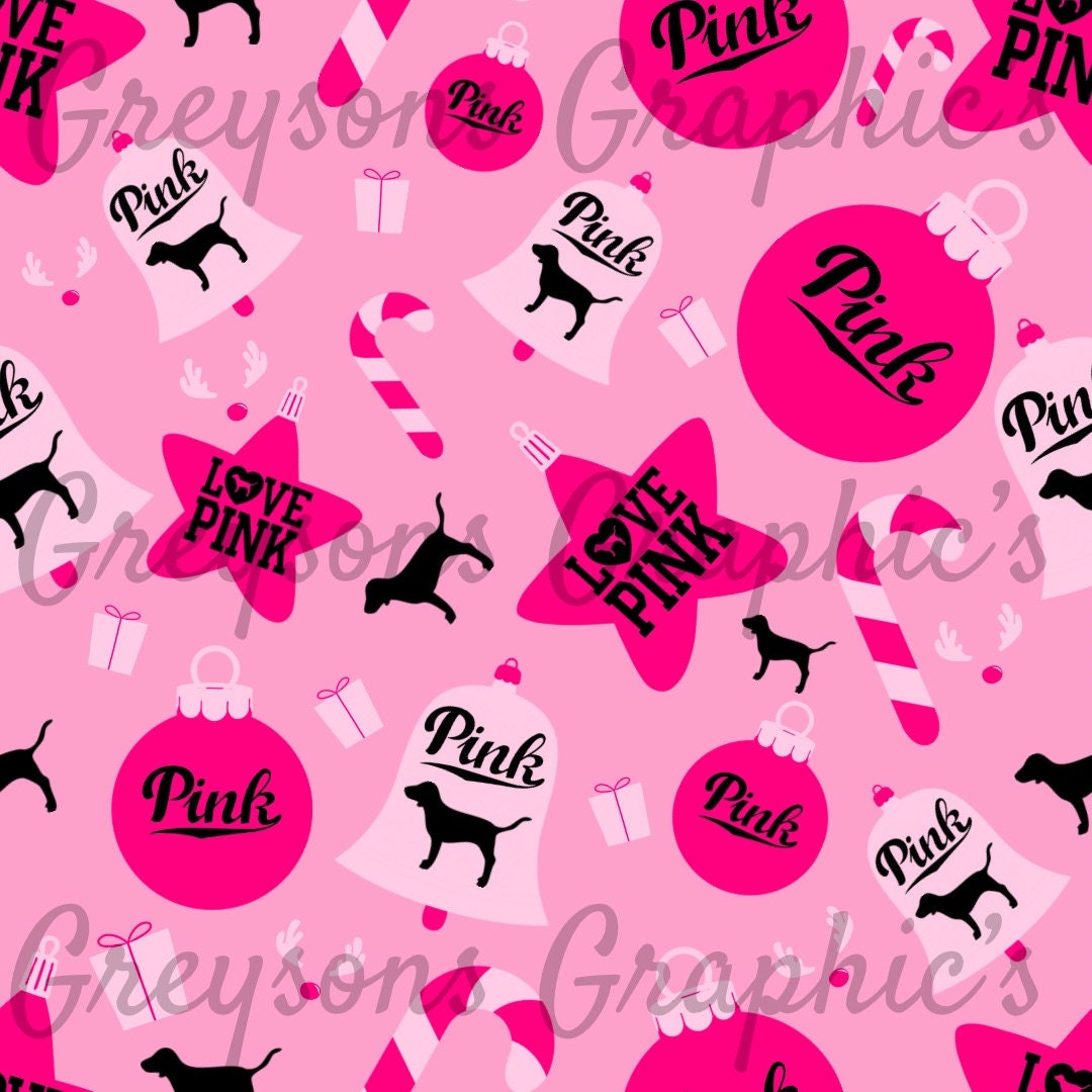 Pink Dog Check Pattern Victorias Secret Pink Dog Wallpaper