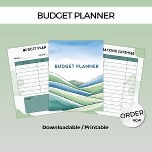Budget Planner Organizer, Financial Monthly Planner, Expense Tracker, Money Management Organizer, Savings Log, Budgeting, Finance Gift