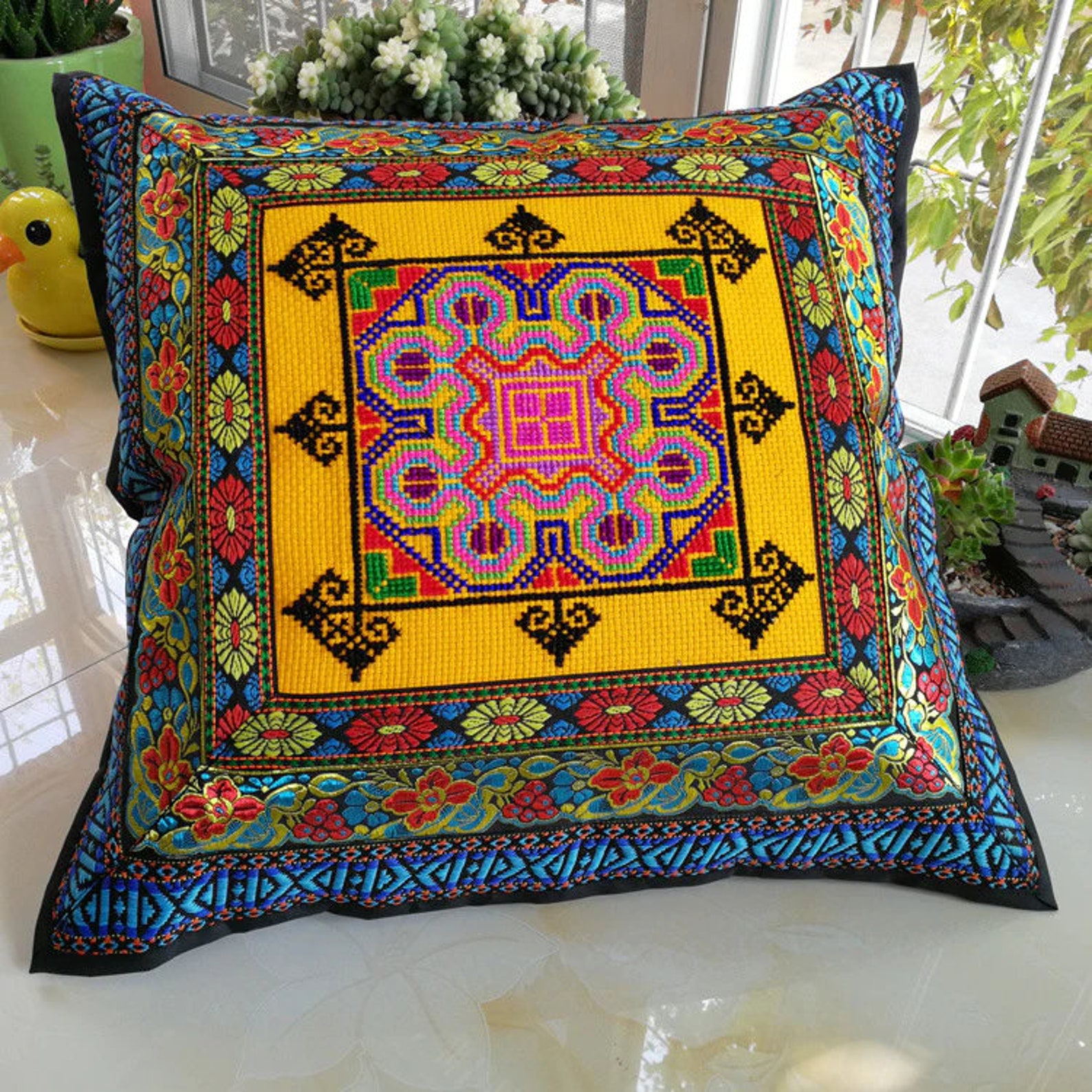 Vintage Ethnic Cushioned Dining Cushion Features Fabric - Etsy Singapore