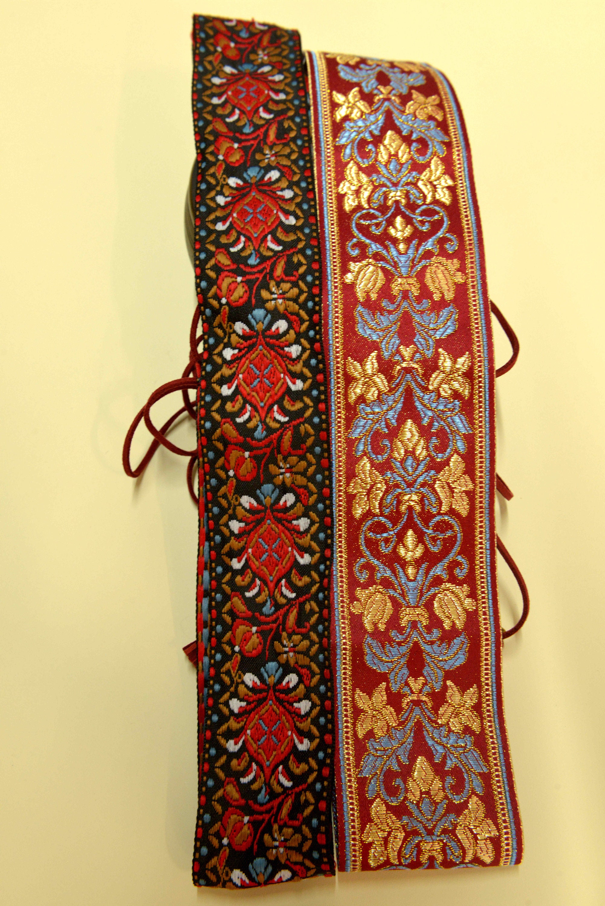 Hand-Beaded Nepali Belt Tulsi Belt ๑ Waist Beads ๑ SET of 2 – Primitive Tribal Craft main image 2