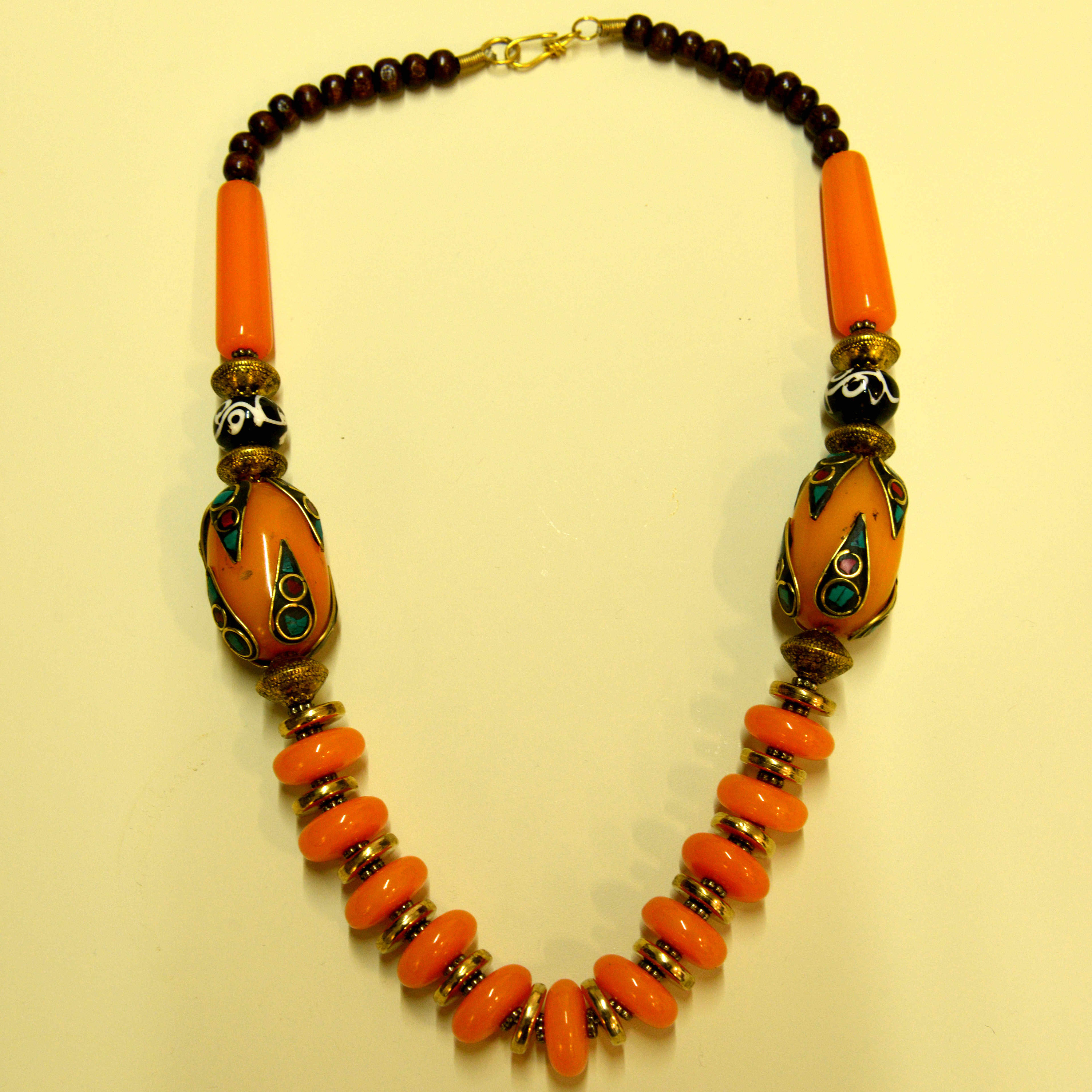 【a-70】　Old new Tibetan style necklace Tibetan Stone Necklace – World Woven