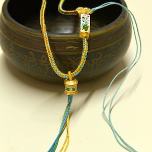 Hand-woven Retro National Wind Adjustable Cotton Rope Necklace Rope