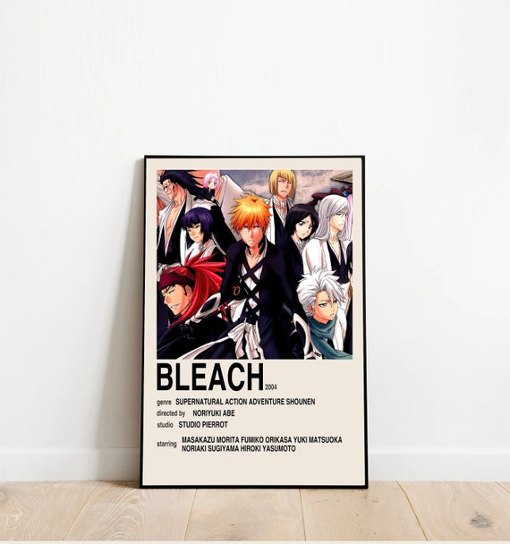 Bleach Poster Bleach Anime Poster Kurosaki Ichigo Poster Etsy