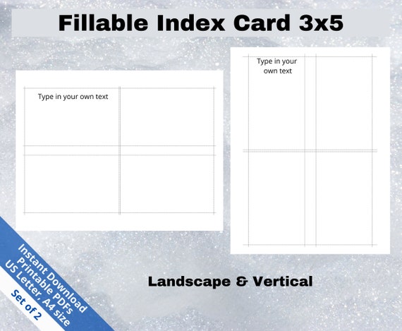 Index Cards & Note Cards
