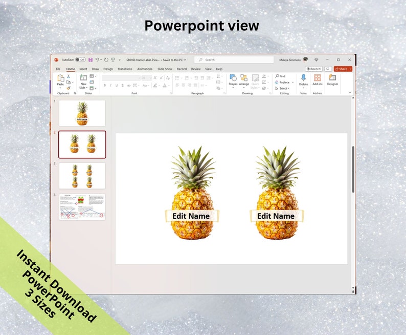Pineapple Name Tags: Editable Classroom Decor (PRINTABLES) - Etsy Canada
