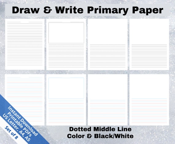 Buy A Primary Journal Page Journal Writing Draw and Write Journal Student's  Writing Page Primary Writing Page PDF Online in India 