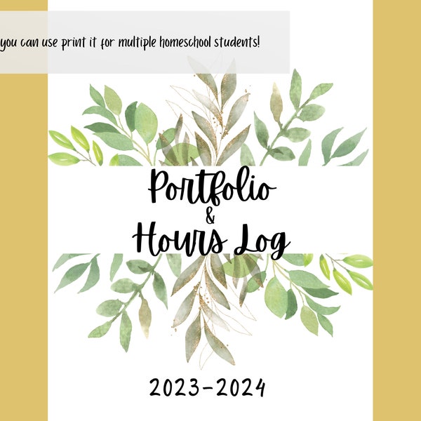 Printable Missouri Homeschool Portfolio and Hours Log
