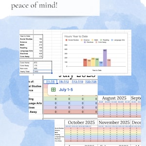 Editable Dated Missouri Homeschool Hours Log