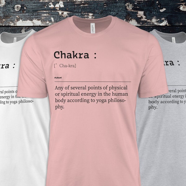 Chakra Definition Shirt, Chakra T-shirt, Chakra Tank Top, Yoga Tshirt, Meditation Tee, Spiritual Gift, Chakra Definition Tank Top,