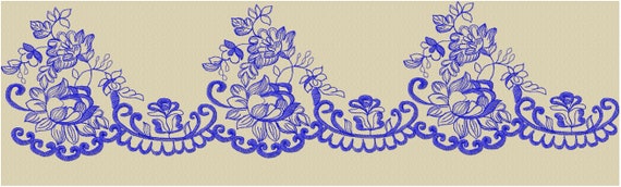 Embroidery Design. Machine Embroidery Design. Festoon for curtains and veils, for machine embroidery  monogram embroidery font