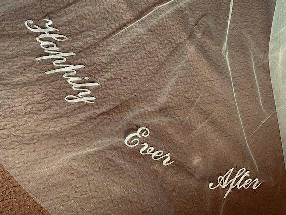 Personalized veil,Wedding shoes for the bride Wedding veil with comb wedding veil into the future Personalized, printed