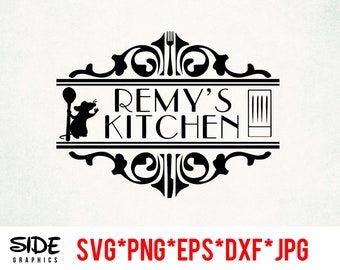Fichier numérique de téléchargement immédiat de Remy's Kitchen svg, png, eps, jpg et dxf pour silhouette cricut et autres logiciels de découpe