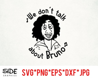 We don’t talk about Bruno instant download digital file svg, png, eps, jpg, and dxf clip art for cricut and  silhouette