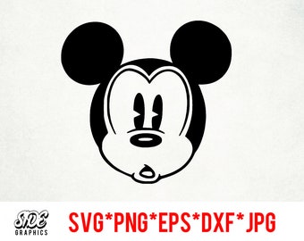 Oh Mickey instant download digital file svg, png, eps, jpg, and dxf clip art for cricut silhouette and other cutting software