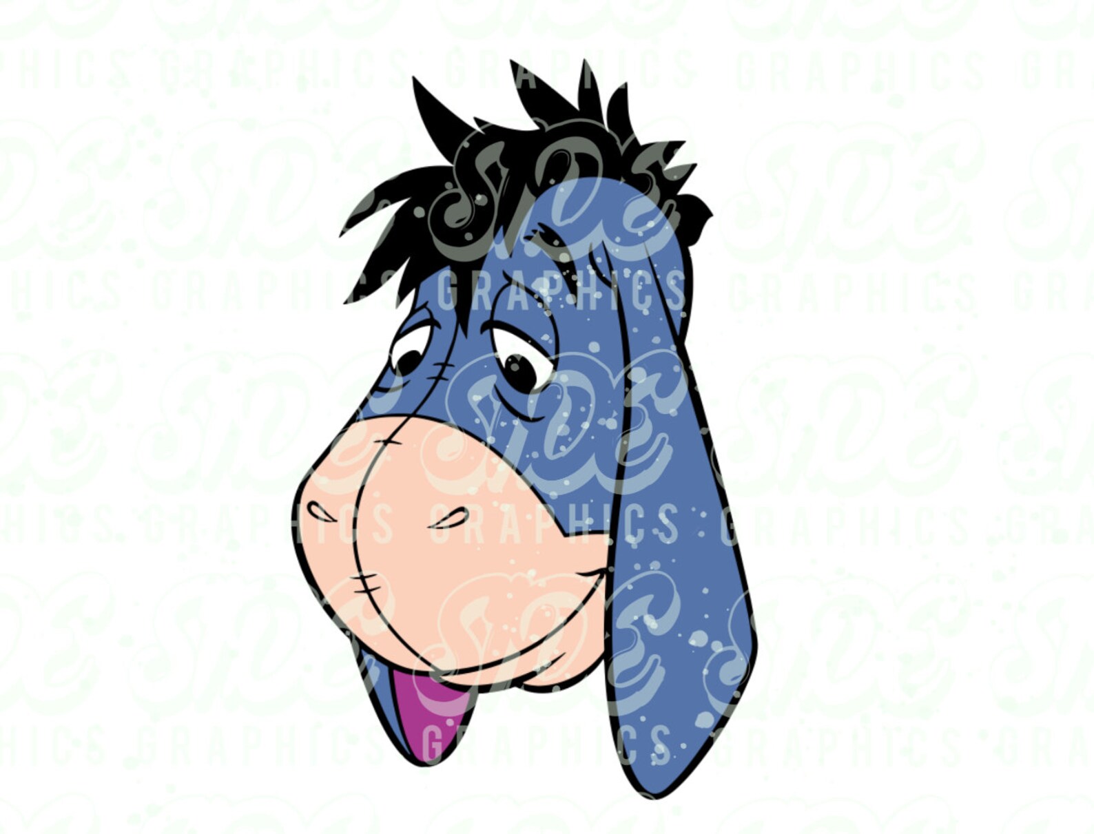 Eyeore Dxf Eeyore Instant Download Digital File Svg, Png, Eps, Jpg, and Dxf Clip ...