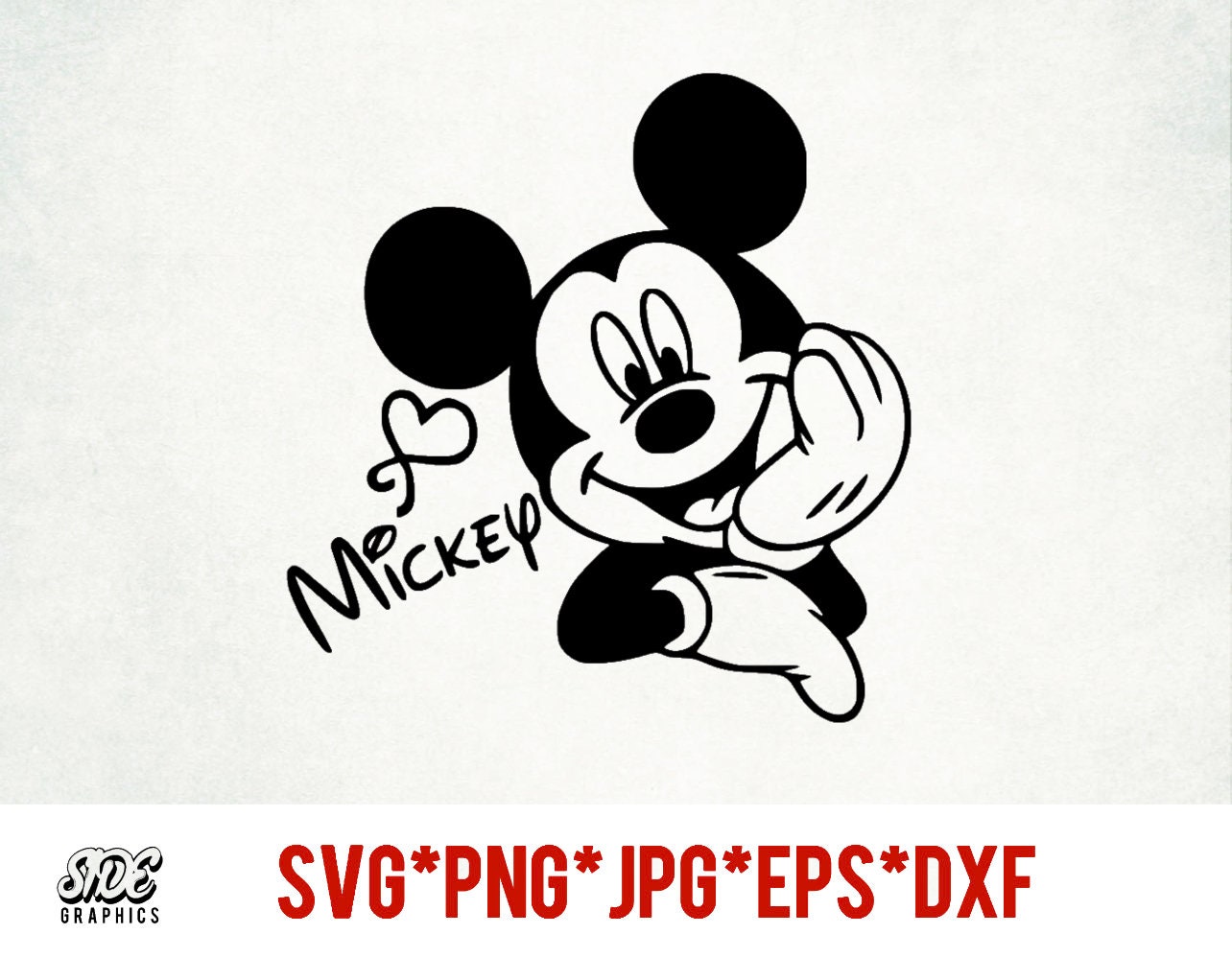 Buy Mickey Mouse Peeking Svg Png Online in USA