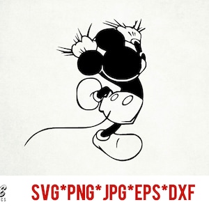 Klettern Mickey Sofort Download digitale Datei svg, png, eps, jpg, und dxf Clip Art für Cricut Silhouette und andere Schneide-Software