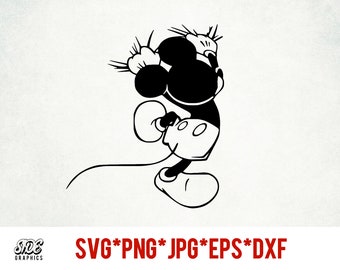 Climbing Mickey instant download digital file svg, png, eps, jpg, and dxf clip art for cricut silhouette and other cutting software