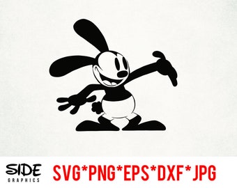 Fichier numérique à téléchargement immédiat Oswald svg, png, eps, jpg et dxf pour silhouette cricut et autres logiciels de découpe