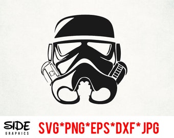 Clone Trooper descarga instantánea de archivos digitales svg, png, eps, jpg y dxf clip art para silueta cricut y otro software de corte