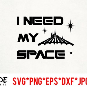 Space Mountain Design instant download digital file svg, png, eps, jpg, and dxf clip art for cricut silhouette and other cutting software