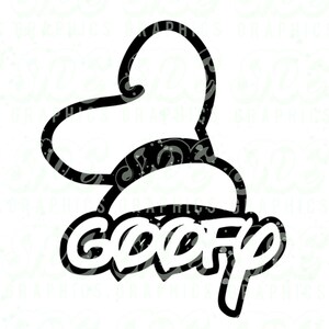 Goofy Name Vector Goofy Instant Download Digital File Svg, Png, Eps, Jpg, and Dxf Clip ...