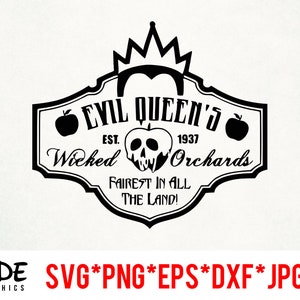 Evil Queen natychmiastowe pobranie pliku cyfrowego svg, png, eps, jpg i dxf clip art dla cricut sylwetka i innego oprogramowania do cięcia