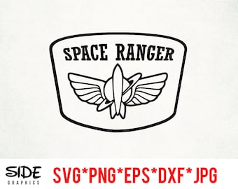 Space Ranger sofortiger Download digitale Datei svg, png, eps, jpg und dxf Clip Art für Cricut Silhouette und andere Schneidsoftware
