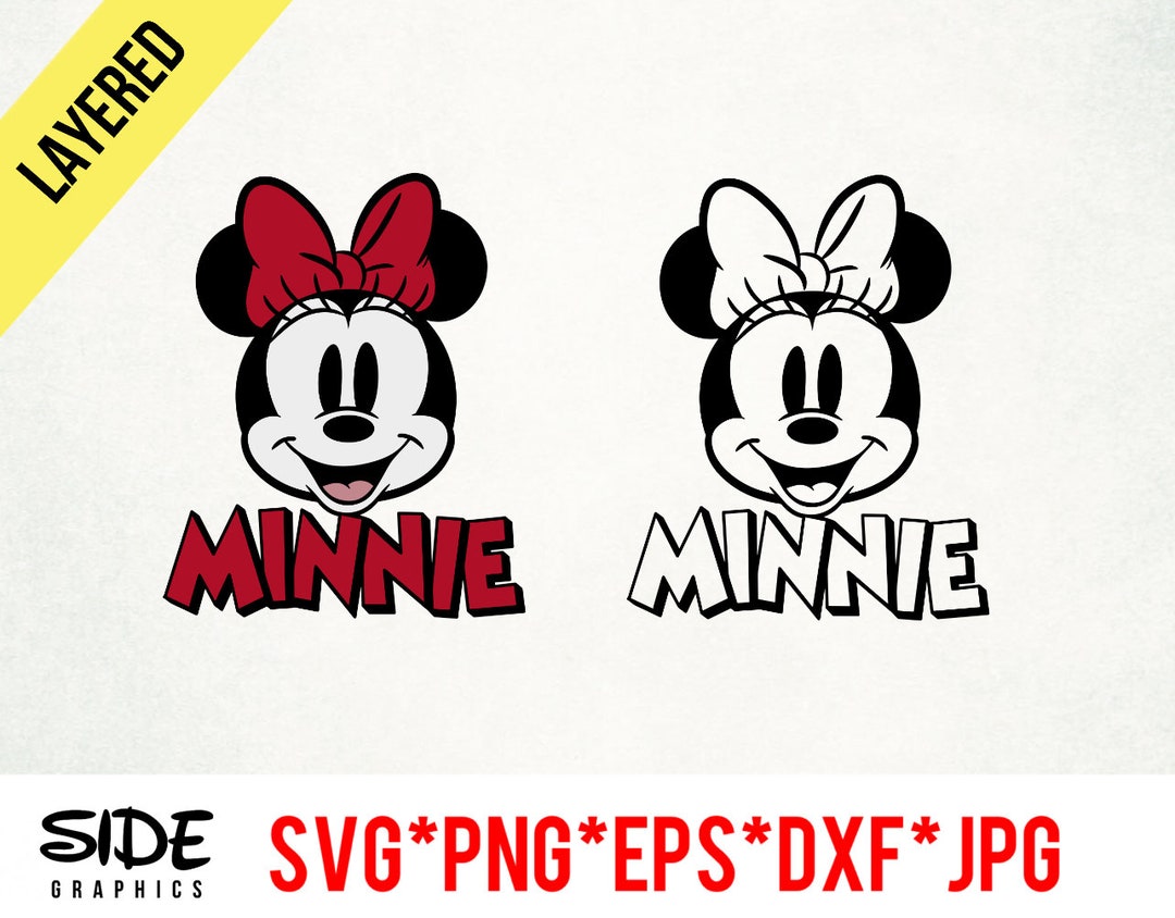 Minnie Logo Design Instant Download Digital File Svg, Png, Eps, Jpg ...